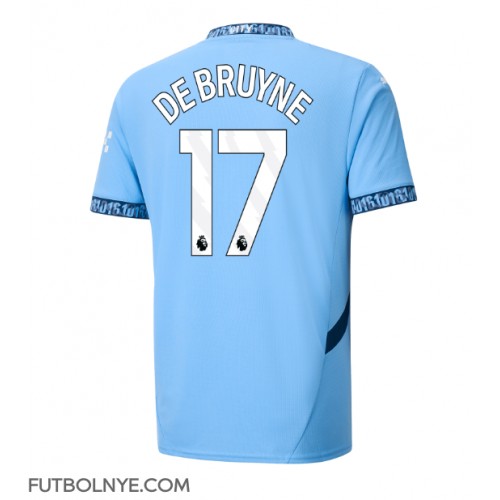 Camiseta Manchester City Kevin De Bruyne #17 Primera Equipación 2024-25 manga corta